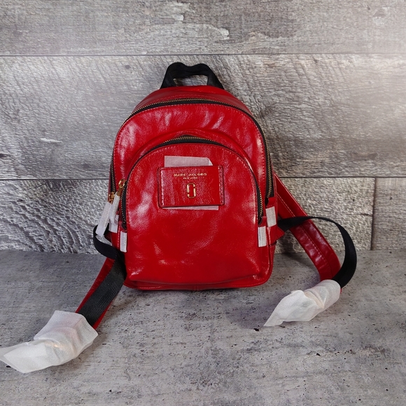 Marc Jacobs Red Leather Backpack - Picture 6 of 12